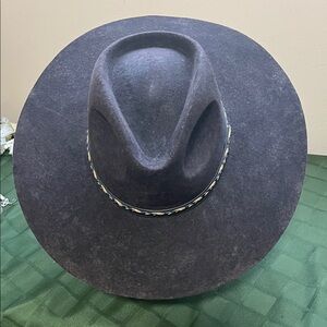 Brown Wide Brim Fedora Hat